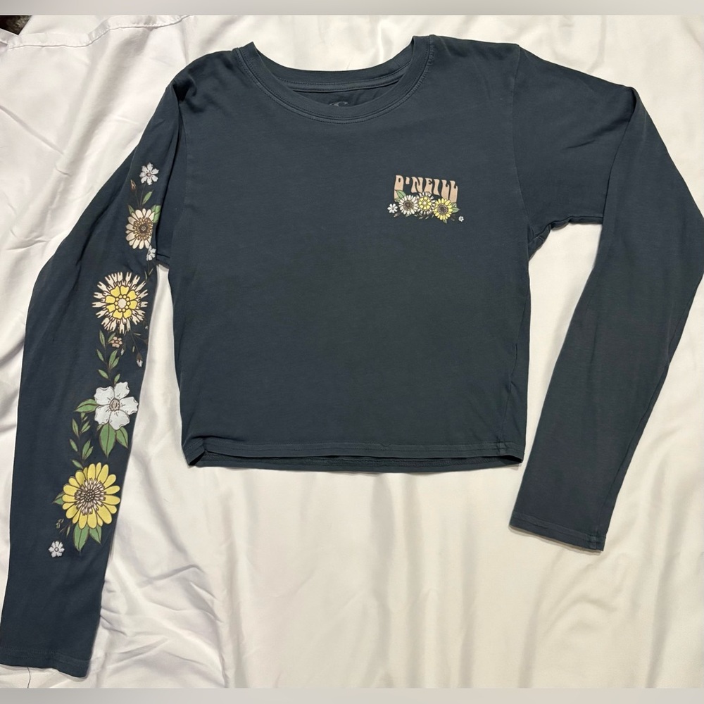 O'Neill Dark Gray Floral Long Sleeve Tee